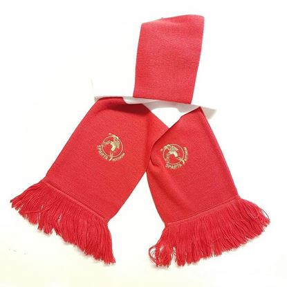 Afbeeldingen van SHAWL LUXE ROOD WIT