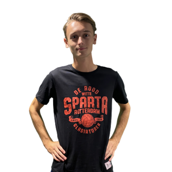 Afbeelding van T-SHIRT ROOD-WITTE GLADIATOREN