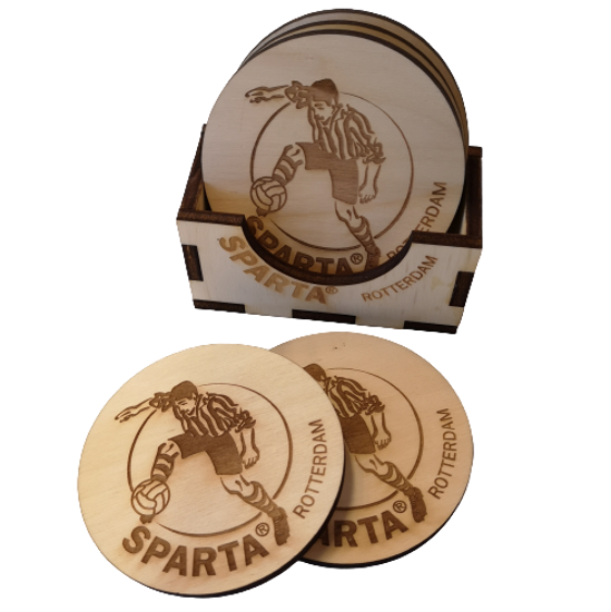 Afbeelding van SPARTA ONDERZETTERS MET HOUDER
